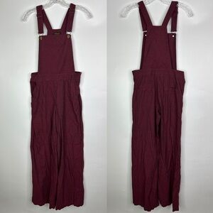 Los Bandito Burgundy Red Overalls Size Small